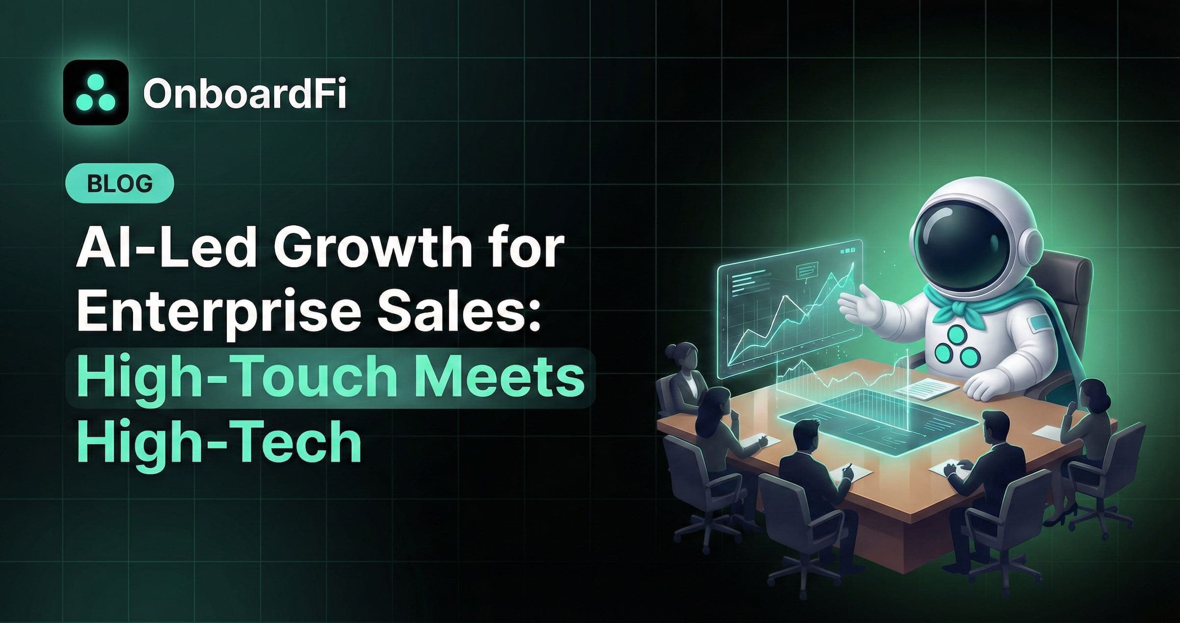 AI-led growth in enterprise sales illustration