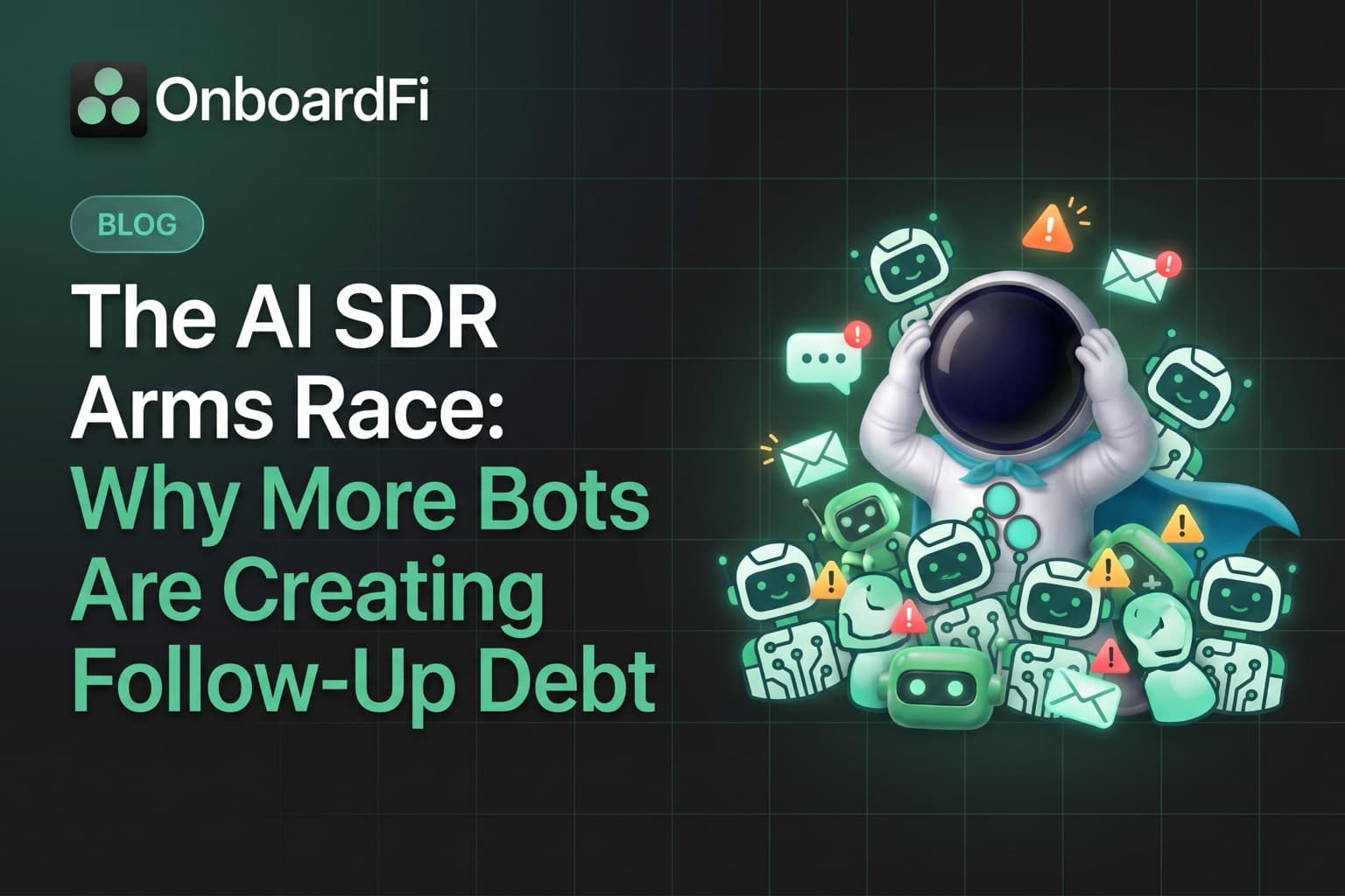 The AI SDR Arms Race: Why More Bots Are Creating Follow-Up Debt — OnboardFi