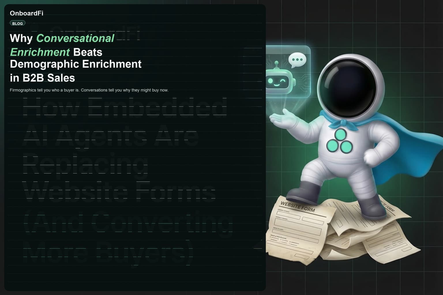 Why Conversational Enrichment Beats Demographic Enrichment in B2B Sales — OnboardFi