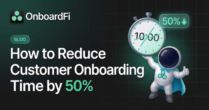 Before and after comparison showing customer onboarding time reduced from 30 days to 15 days